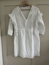 Zara White Broderie Anglaise
