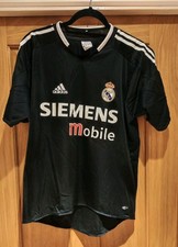 REAL MADRID 2004 2005 AWAY FOOTBALL SHIRT ADIDAS JERSEY SIZE  Small Mens