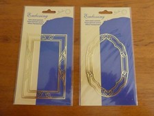 Brass Embossing Stencils x 2