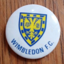 Vintage Wimbledon Football Club Pin Badge Retro