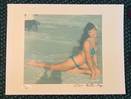 Bettie page autograph signed - bettie,