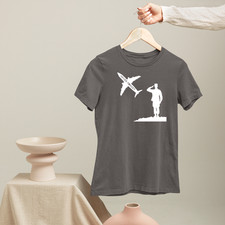 Never Forget War Heroes T-Shirt Military Brave Salute Tribute Remembrance Day