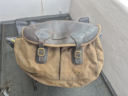 Barbour brown canvas leather - brown,