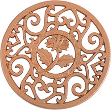 11.5CM round Carved Cast Iron