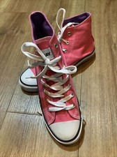 Donnay High Top Pink Canvas Trainers Size UK 6.5, Style Don Con CVS Hi, ex con