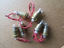 6 X 50MM 2 INCH INSTRUMENT ILUMINATION BULB HOLDER LIGHTS   Nos