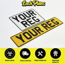 Pair Pressed number plates