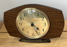 Vintage Metamec Mid Century Mantle Clock Art Deco Design Working 