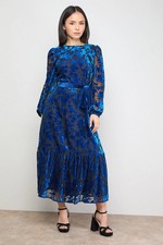 Oasis Blue Maxi Dress Womens