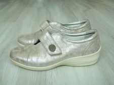 Padders Simone 4 Ladies Comfort Shoes Gold Shimmer Size 5.5 / 38.5