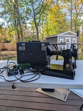 Vintage 1955 Singer 221 FEATHERWEIGHT Portable Sewing Machine 50's Case Quilt