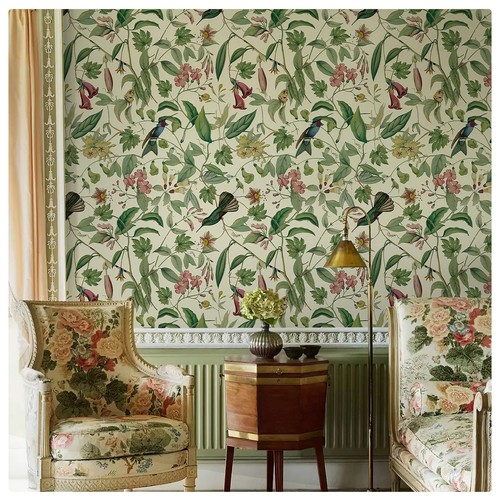 Blue bird floral self - self, adhesive