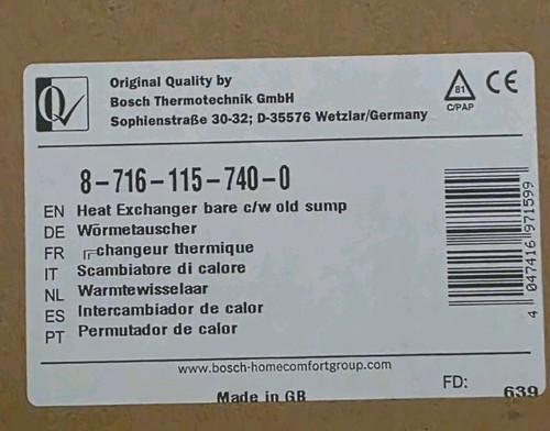 Worcester bosch greenstar - worcester, main