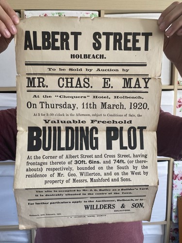 Vintage antique auction poster - auction,