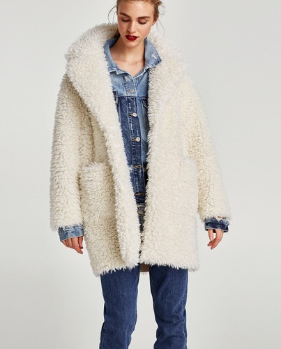 Zara women ecru textured - zara,