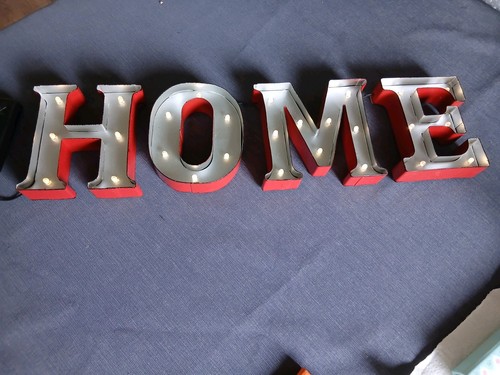 Retro red silver lighted - red/silver, home