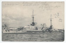 SMS VON DER TANN Battlecruiser Kaiserliche Marine PC Briefstempel 1 Komp Baudiv