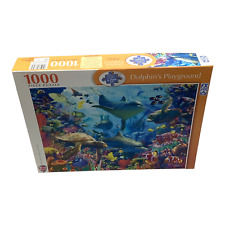 FX Schmid Dolphins Playground 1000 Piece Jigsaw Puzzle Used Complete