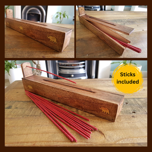 Incense stick holder wooden - incense,
