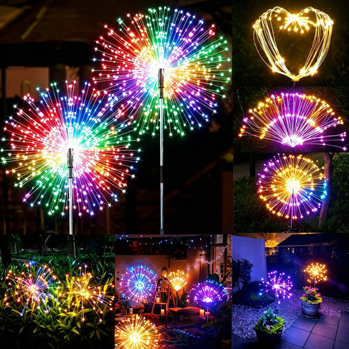 150led solar power firework - solar,