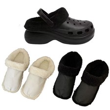Velvet Shoe Covers Lined Clogs