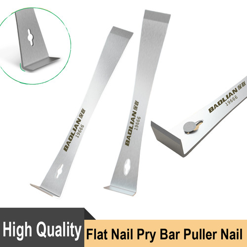 Flat nail pry bar - flat,