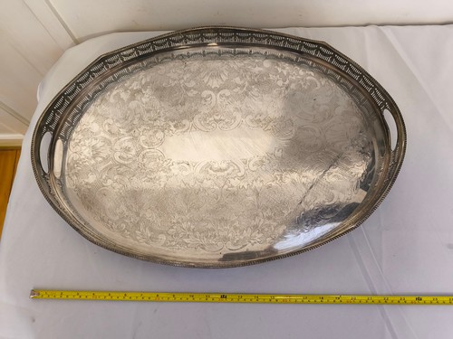 Huge vintage gallery tray - vintage,