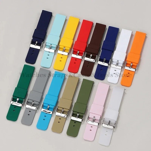 Silicone rubber watch strap - watch,