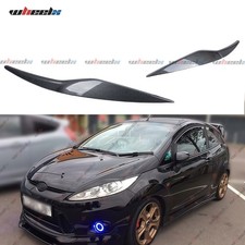 For 08-12 Ford Fiesta MK7 MK7.5 Carbon Look Headlight Eyebrows Eyelid Cover Lids