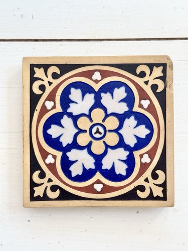 Antique encaustic floor tile - floor,
