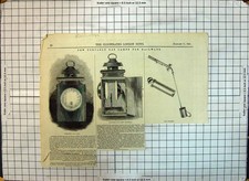 Original Old Antique Print