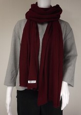 CASHMERE SCARF Bordeaux Red
