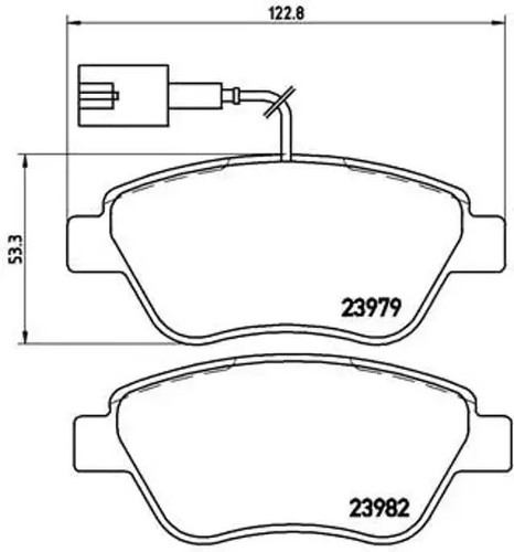 Brake pads 108 brembo for - pads, p