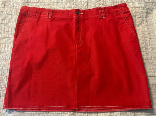 Red cordoroy mini - red,