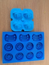 F1 Steering Wheel. Helmet And Wheel Ice Cube Trays