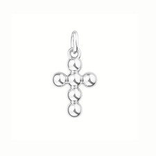 Sterling Silver Bubble Cross