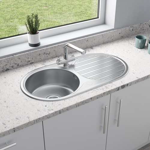 Stainless steel inset round - stainless,
