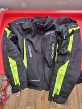 Bike It Triple Black All Weather Waterproof CE AA Motorcycle Motorbike Jacket