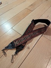 Vintage 1970's Red Aztec Design Camera Neck / Shoulder Strap