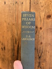 Seven Pillars of Wisdom T.E. Lawrence HC 1940 Alden press G HC