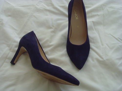 Womens gabor navy blue suede - "gabor",