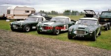 PHOTO  24.9.88  DD300 IS A VERY FAMOUS AUSTIN HEALEY 3000 AND WAS DRIVEN BY JOHN