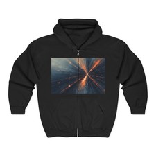 Twilight Ember Zip-Up Hoodie