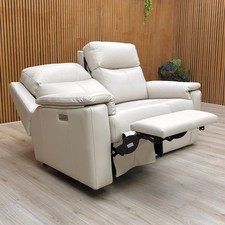 Furniture Village G Plan 'Thornbury' 2 Seater Sofa Grey Power Recliner Headrest