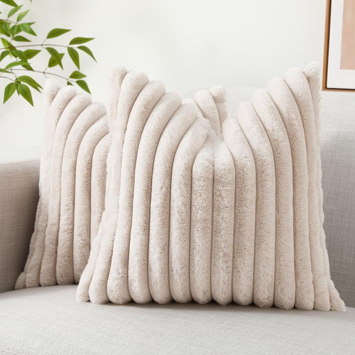 Faux fur cushion covers 65x65 - cushion,