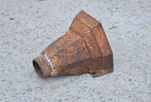 Old cast iron drain hopper - drain,