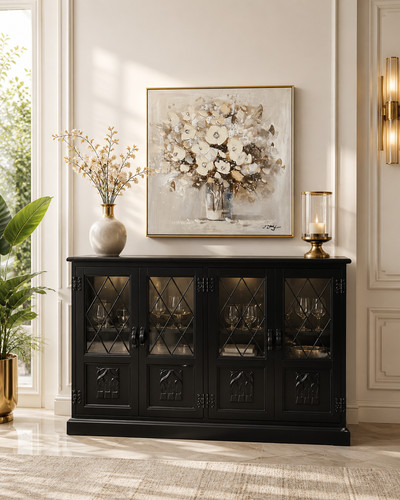 Old charm sideboard display - old,