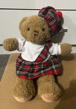 Gosh Designs PMS Tartan Scottish Teddy Bear Soft Toy Plush 12"