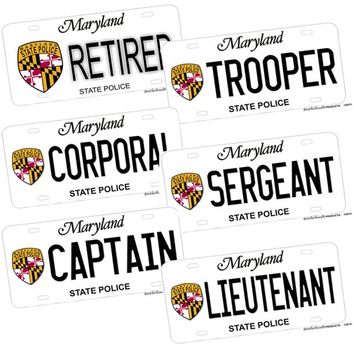 Maryland state police ranks - maryland, &