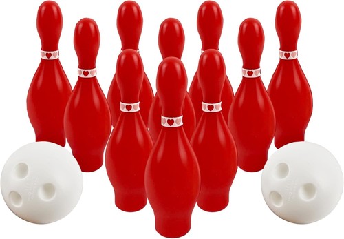 Valentines day bowling game - day,